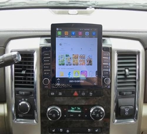 Für Dodge Ram Radio 2009–2012 1500 2500, kompatibel mit Jeep 2005–2011, Dodge 2006–2014, Chrysler 2005–2010, Stereo, 9,7 Zoll IPS-Touchscreen, integriertes CarPlay, Android