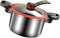 Warmhm Autocuiseur Acier Inoxydable avec Poignées Doubles Casserole Antidérapante Cuiseur à Pression Micro pour Induction et Gaz