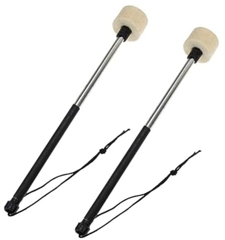 Correa Drum Mallet Drum Mallet Band Drum Mallet Drumstick with Wool Felt Head, Marching Drum Mallet