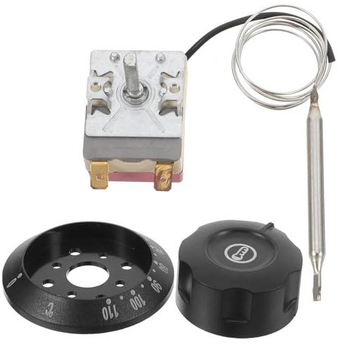LOPUNER Termostato de Seguridad Control de Temperatura para Freidora y Calentador, Diseñado para Uso en Fiestas y Reuniones Hogar