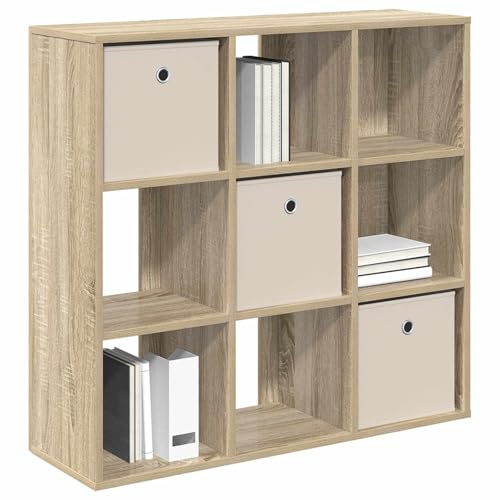 vidaXL Sideboard mit Schubladen Sonoma-Eiche 88,5 x 29 x 84,5 cm, Wohnzimmer Sideboard, moderner Stauraum, viel Platz zum Organisieren, Robustes freistehendes Möbelstück