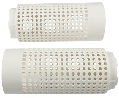 Vibsky White PVC Compost Bin Tube Garden Waste Space-Saving 12x6x6 Inch with Secure Lid and Air Circulation