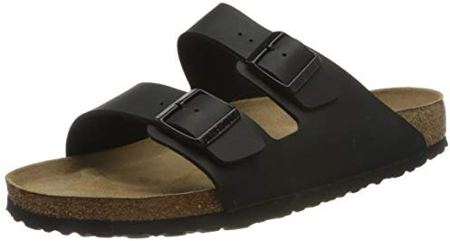 Birkenstock Classic ARIZONA Unisex-Erwachsene Pantoletten, Black (752483), 44 EU
