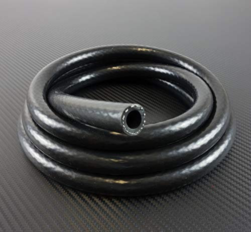 1m UNIVERSAL-SCHLAUCH VARIO SILIKON ID-Ø 6mm schwarz 200°C | METERWARE | Lebensmittelschlauch FDA Druck-Luft Silikon-Schlauch Kompressor Pumpe LLK Heisswasser Dampf verstärkt Gummi flexibel