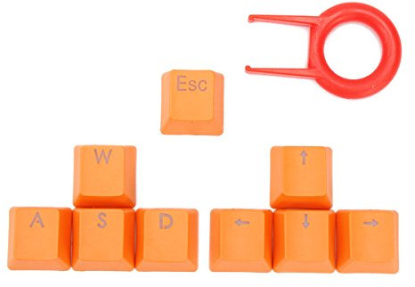 Tutoy Orange 9 Chiavi Pbt Retroilluminate Trasmissione Tastiere per Cherry MX Tastiera Meccanica - arancia