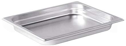 Pentole Agnelli COIXGNP12040 Bacinella Gastronorm 1/2, Acciaio Inossidabile, Argento, 26.5 x 32.5 x 4 cm