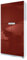 Vladon Büroschrank Logan V1, Made in Germany, Aktenschrank mit 5 Fächern und 4 Türen, Weiß matt/Bordeaux Hochglanz (82 x 185 x 37 cm)