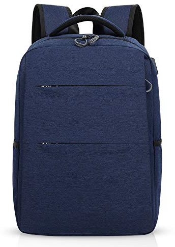 FANDARE Laptop Rucksack für 15.6 Zoll Laptop mit USB-Ladeanschluss Schulrucksack Outdoor Wandern Reisen Camping Herren/Damen Backpack Wasserdicht Polyester(Blau)