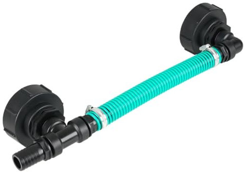 REKUBIK IBC Adapter S100x8-2 IBC nebeneinander Sparset Tankverbindung Schlauch Größe 32mm (1 1/4)