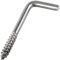 FASTON® Hakenschraube 5x60 mm Edelstahl A2 V2A (5 Stück) Deckenhaken Augbolzen Schraubhaken Hakenschrauben Winkelschrauben Holzschraube