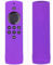 BUIDI For Amazon Fire TV Stick Lite Silicone Case Protective Cover Skin Remote Control Storage sets Purple