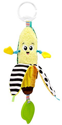 LAMAZE Bea the Banana, Clip on Pram and Pushchair Newborn Baby Toy, Sensory Toy for Babies with Colours and Sounds, Development Toy for Boys and Girls Aged 0 to 24 Months, Gelb