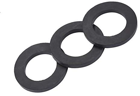 12pcs Washer Ring Shower Faucet Water Pipe Rubber Replacement for Sealing Rubber Washer Black(1 inch)