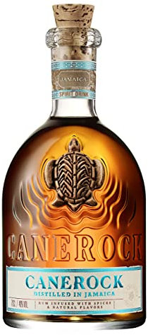 CANEROCK - Boisson spiritueuse à base de RHUM - 40% Alcool - Origine : Jamaïque - Notes d'épices douces & patissières - A déguster pur ou en cocktail - 70 cl