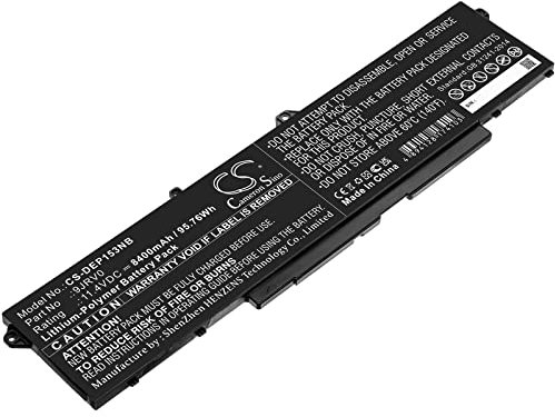 TECHTEK Batteria notebook 8400mAh compatibile con [DELL] Precision 15 3561 sostituisce 53XP7, 9JRV0