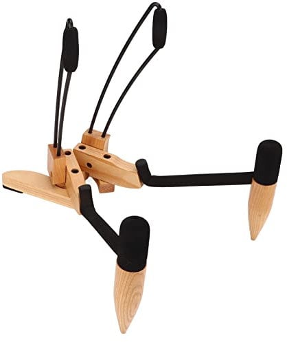 Klappbarer GitarrenstäNder, GitarrenstäNder aus Holz Klassischer Faltbarer SchöNer Textur-Tragbarer Cello-StäNder FüR Cello-Gitarren-BäSse