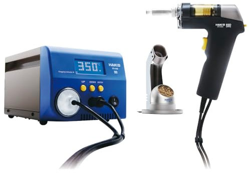 Hakko Hochleistungs-Entlötstation FR400 FR 400-70 (Entlötstation Entlöten Vakuum) Leistungsaufnahme: 320 W/Temperaturbereich: 350-500 °C/Erdungswiderstand: <2 Ohm/Ableitspannung: <2 mV