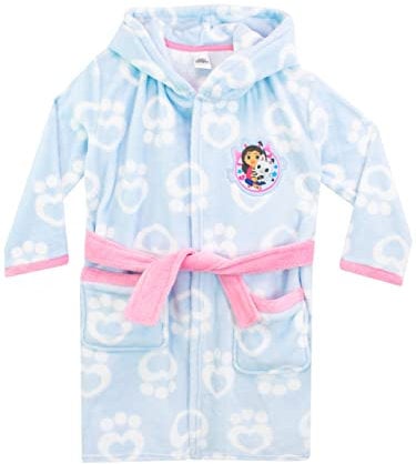 DreamWorks Ragazze Pile Vestaglia da Notte Gabby's Dollhoues Blu 8-9 anni