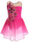 Mädchen Eiskunstlauf Kleid Pailletten Blumen Ballettkleid Chiffon Tanzkleid Ärmellos Turnanzug Gymnastikanzug Kinder Swing Skater Ballettkleidung Tanzkostüm Trikot Einteiler Body Rose 11-12 Jahre