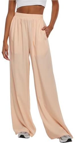 Urban Classics Damen Ladies Wide Leg Viscose Pants