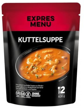 EXPRES MENU Kuttelsuppe | mit Rinderkutteln und Rinderbrühe | glutenfrei | Fertiggericht | 2 Portionen