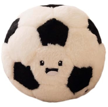 CULASIGN 3D Plüsch Basketball Kissen, 28cm Basketball Pillow Flauschiges weiches Basketballkissen Kreative Zimmer Dekorationen Party Geburtstag Geschenk für Basketballliebhaber (Fußball)
