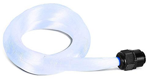 Cable de fibra óptica LED de 3 m, 300 unidades, 0,75 mm (0,03 pulgadas), PMMA Plastic End Glow LED, fibra óptica, cable de fibra óptica para techo estrellado, todo tipo de controlador de motor (sin