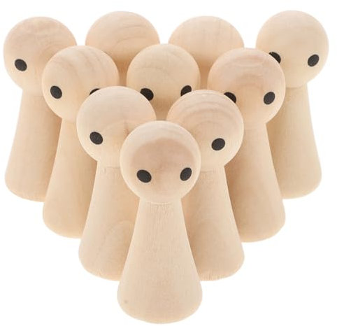 Anneome 20stücke Unbemalte -puppen Für Kreative Holzfiguren Bemalen Für Bastelprojekte Und Mädchen Dekorative Holzspielzeuge Für Zuhause