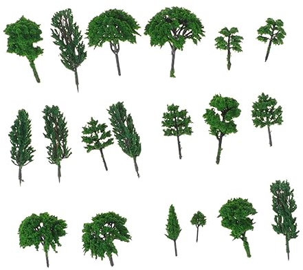 STOBOK 280 Piezas Modelo de árbol arboles para maquetas Paisaje de Arena árboles de Escala decoración de árboles Falsos árboles en Miniatura Ornamento del árbol Modelo el plastico