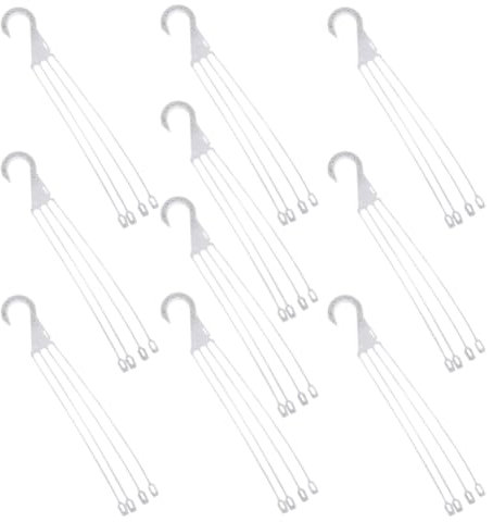 Kisangel Lot de 10 Muraux en Plastique pour Pots De Fleurs Faciles À Installer pour Jardin Maison Bureau
