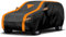 NEVERLAND Auto Abdeckplane SUV - Autoabdeckung Winter Outdoor, Autoplane Wasserdicht Frontscheibe Auto Sonnenschutz AutoGarage mit Reflexionsdesign, Autogarage Car Cover XL 510 * 200 * 180cm
