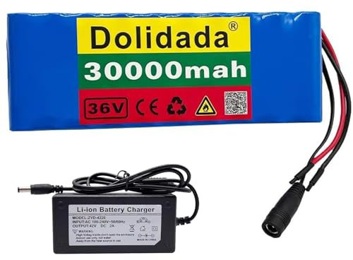 36V 30000mAh Rechargeable Li-ion Battery Pack 10S2P Electric Bike Battery Electric Bike Scooter 36V Electric Bike Battery 10S2PXT60+SM