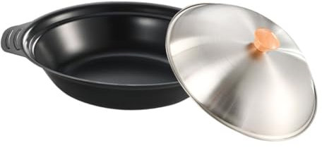 PRETYZOOM Olla De Sopa De Estilo Japonés Wok De Hierro Con Asas Dobles Antiadherente Segura Y Fácil De Usar Para La Cocina Del Hogar.