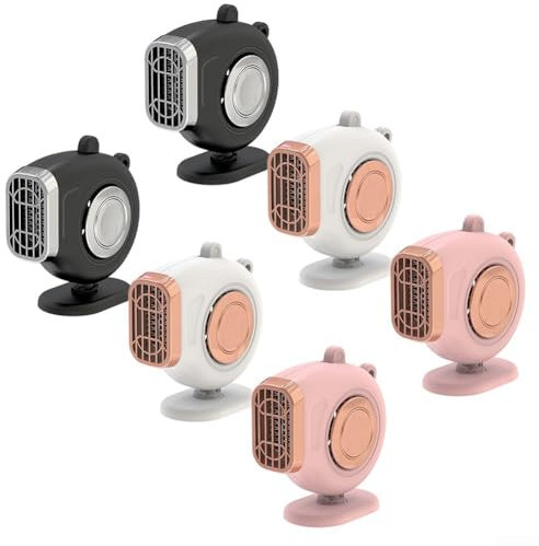 Honseadek Mini chauffage de voiture, 12 V, dégivreur de pare-brise portable, chauffage et refroidissement rapides pour voiture, chauffage de pare-brise automobile (24 V, noir)