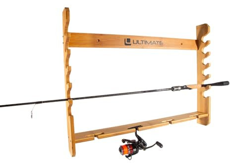 Ultimate Wand- Bambus Ruten- und Rollenhalter | Rutenständer