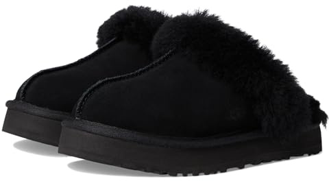 UGG Disquette Hausschuhe für Kinder, Schwarz, 6 Big Kid