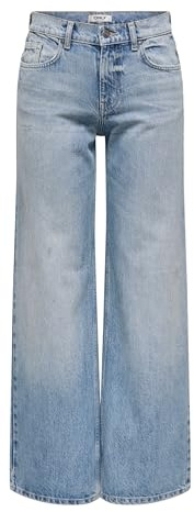 ONLY Female Jeans mit weitem Bein ONLHOPE Niedrige Taille Weiter Beinschnitt Jeans