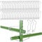 50Pcs Plant Support Clips, Stainless Steel Trellis Clips, Garden Pile Connecting Buckles for Bamboos Canes Garden Canes Connectors Mounting Plant Support