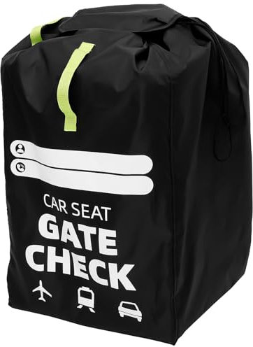 Gatphy Kindersitz Tasche Flugzeug 45x45x90cm Oxford-Stoff Schwarz Wasserdicht Faltbar Griff Schultergurt Auto Flugzeug Kindersitz-Rucksack Flugreise Aufgegeben