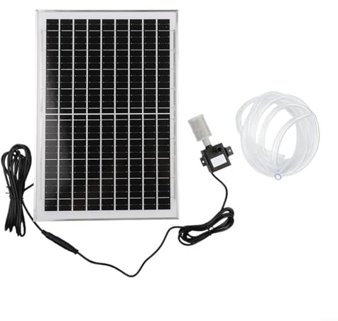 CNANRNANC 10 W Solar-Teichfilter-Set, solarbetriebene Tauchpumpe, mit Filter für Fischteichzirkulation, Aquarium, mit 2 5 m Hubfähigkeit