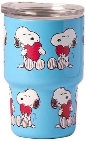 QUY CUP Tasse mug isotherme café expresso Peanuts 80ml (Cœur)