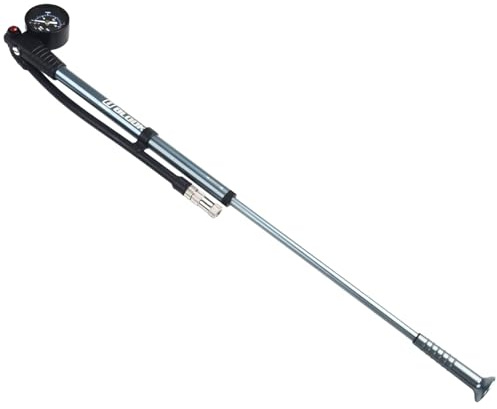 Violiica 300 PSI Hochdruck für Fahrräder, Stoßdämpferpumpe für Heckstoßdämpfer und Federgabel, Luftpumpe aus Aluminiumlegierung mit Manometer, FV/AV-Düsen, 32 cm