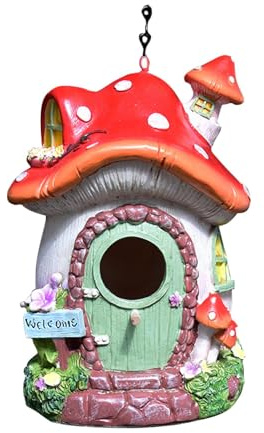 JISADER Hängendes Vogelhaus Im Freien, Neuheit, Süßes Nest für Baum, Hof,