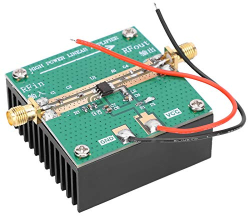 Generic RF2126 RF Power Amplifier High Stability 1W Amplifier with Heatsink for Radio Enthusiasts and Professionals PCB+Aluminum Alloy Material