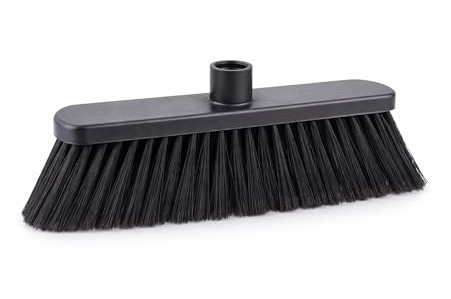 Pamex - Escoba Econonima Negra Plástico Reciclado - 12 Unidades