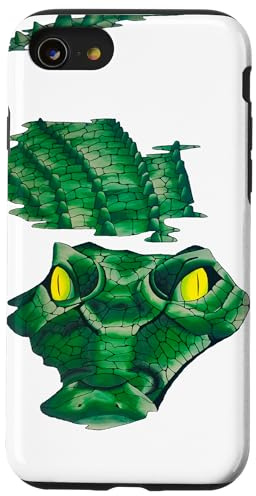 Hülle für iPhone SE (2020) / 7/8 Krokodil Jurassic Croc Reptilienkiller Krokodil Vintage-Kunst