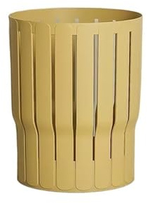 LiQENT-149 poubelle de cuisine Poubelle maison salon chambre haute valeur salle de bain toilettes bureau dortoir lumière luxe créatif rétro(Yellow)