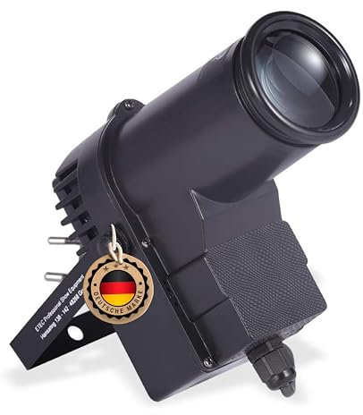 ETEC Professional LED Pin Spot E10 RGBW DMX 12 Watt 4in1 CREE DMX Punktstrahler schwarz Spiegelkugel Veranstaltung Bühnenbeleuchtung Party Disco Show DJ Farbmischung