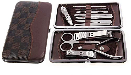 AKORD 12 Pieces Nail care Personal Manicure & Pedicure Set, Travel & Grooming Kit Tools