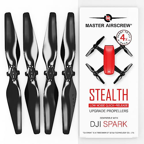 Master Airscrew Stealth Propeller für DJI Spark - Schwarz, 4 Stück
